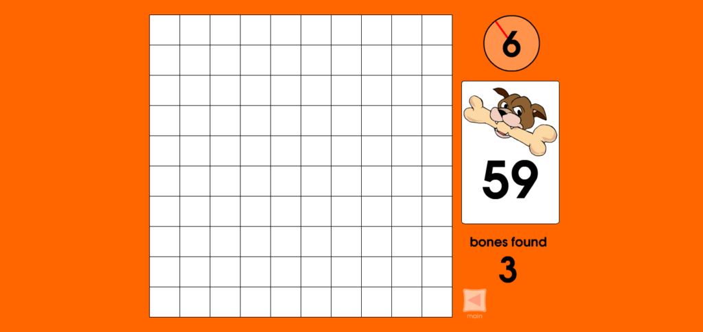 Dog Bone Game Give The Dog A Bone Hundreds Chart Activities 120 Puzzles Fill-in-the-Blank Lesson Plans Ideas Games Blank