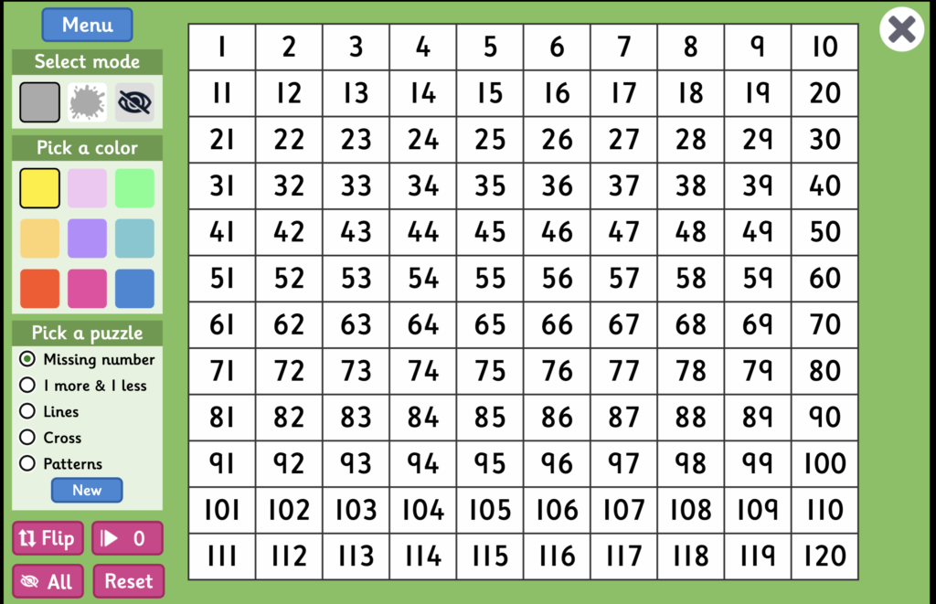 Hundreds Chart Activities 120 Chart Puzzles Game Scoot Fill-in-the-Blank