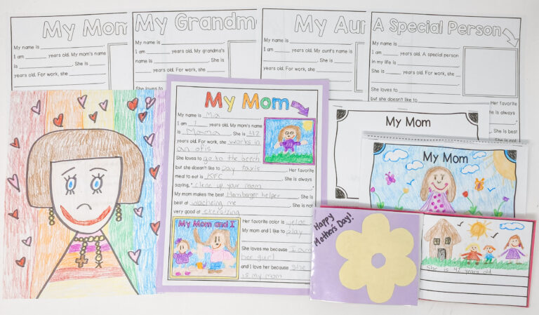 Mothers Day Activities Book Survey Writing Questionnaire