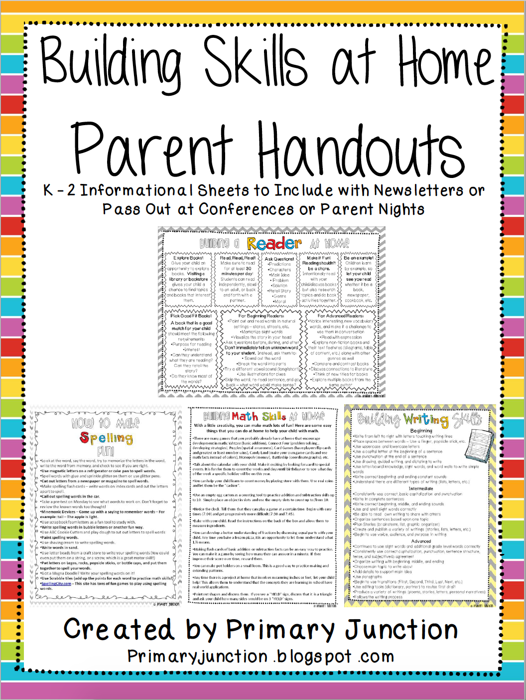 How to Make Spelling Fun Parent Handout Primary Junction