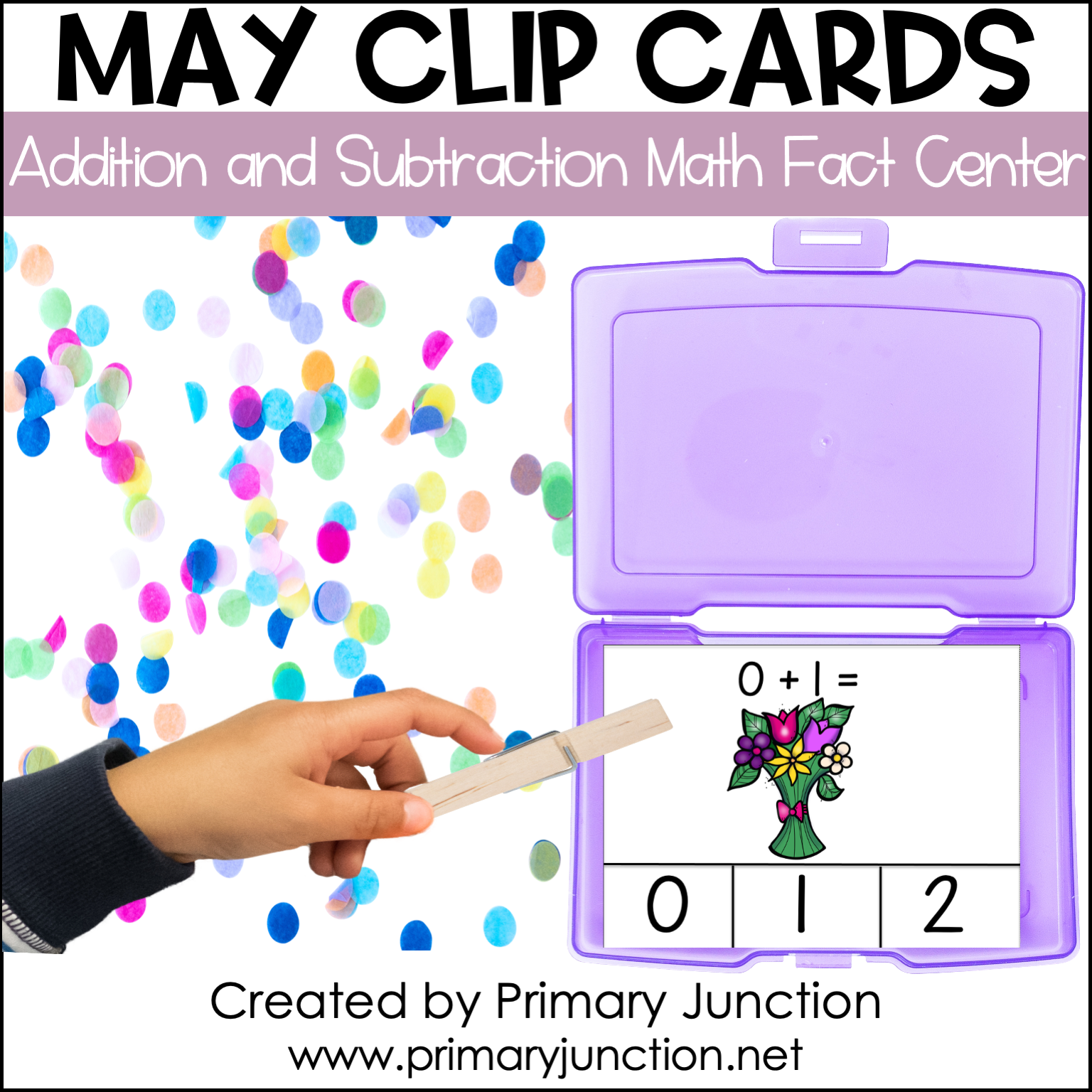 Math Facts Clip Cards Addition And Subtraction Within 10 May Math 