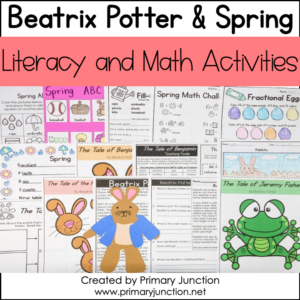 Beatrix Potter and Spring Activities Spring Worksheets Math Rabbit Craft Easter