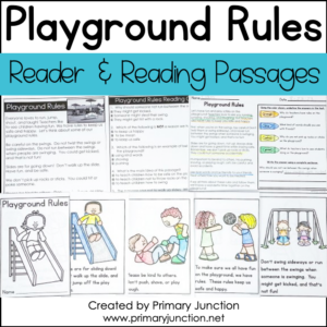 Playground Rules Reader Recess Expectations Playground Safety Recess Rules