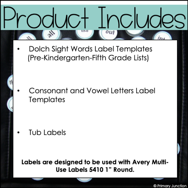 Dolch Sight Word Activities Labels for Bottle Caps Words Literacy Center Work