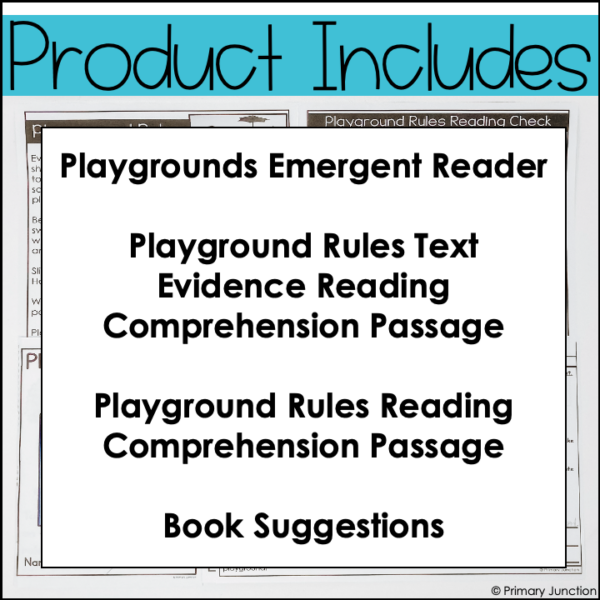 Playground Rules Reader Recess Expectations Playground Safety Recess Rules