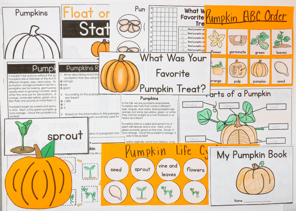 pumpkin day pumpkin tasting activities graphing pumpkin science experiments pumpkin literacy activities pumpkin life cycle pumpkin vocabulary parts of a pumpkin pumpkin craft 