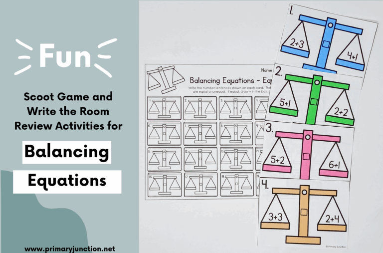 Balancing Equations Made FUN with This Balancing Equations Scoot Game Activity