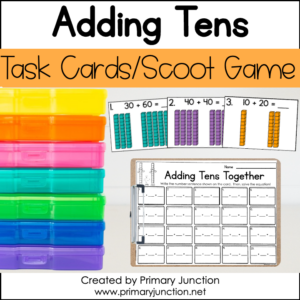 Two Digit Addition Without Regrouping Scoot Game Task Cards