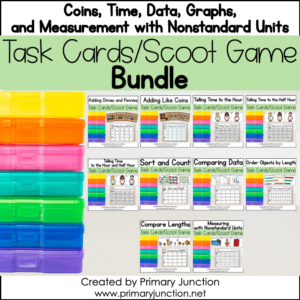 BUNDLE Coins, Time, Data, Graphs, and Measurement with Nonstandard Units 1