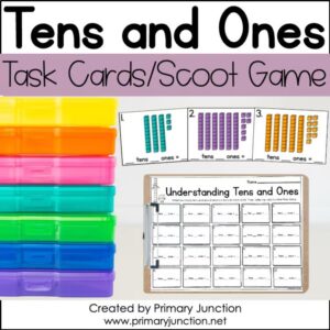 Identify Numbers Using Tens and Ones Place Value Scoot Game Task Write the Room 1