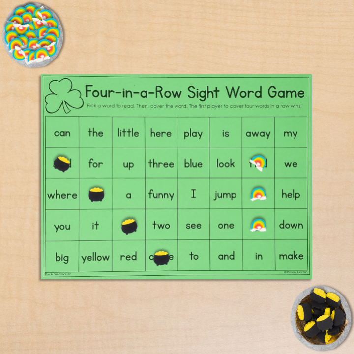St. Patrick's Day Sight Word Game
