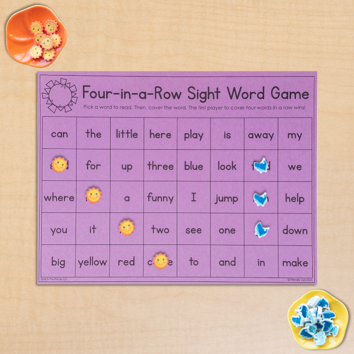 Summer Sight Word Game End of Year Review