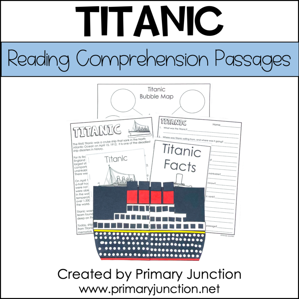 Titanic, Student, Primary, Children's, Reading Passages, Unit, Learning, Writing, Craft